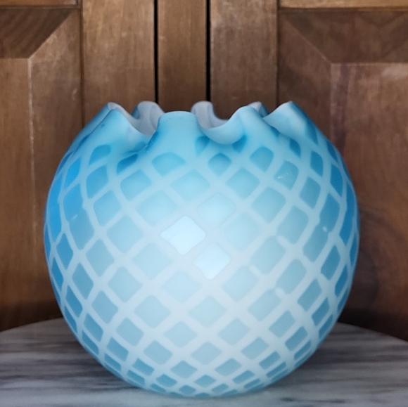 Antique Glass Rose Vase - Picture 11 of 15